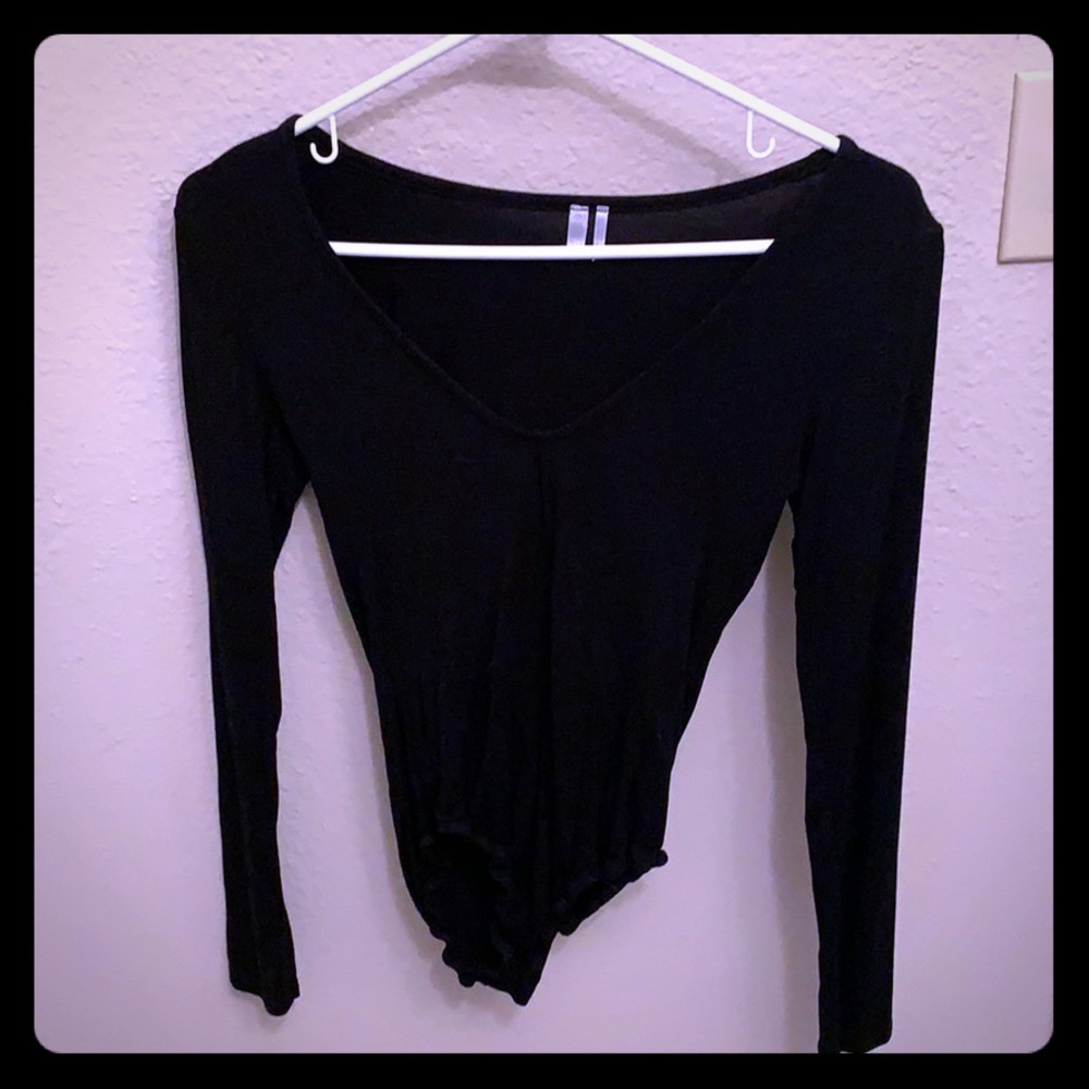 Out From Under - SZ SM - Long Sleeve Body Suit BLK